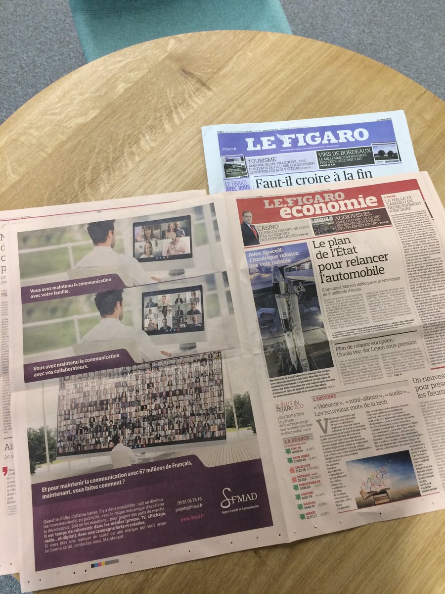 AgenceFMad's tweet photo. Inviter les annonceurs à réinvestir dans les grands médias, c’est une bonne chose.
Très modestement aujourd’hui chez FMad, on essaye de montrer l’exemple.
@Le_Figaro  
#Uniondesmarques #publicité https://t.co/UT6zRNKFZc