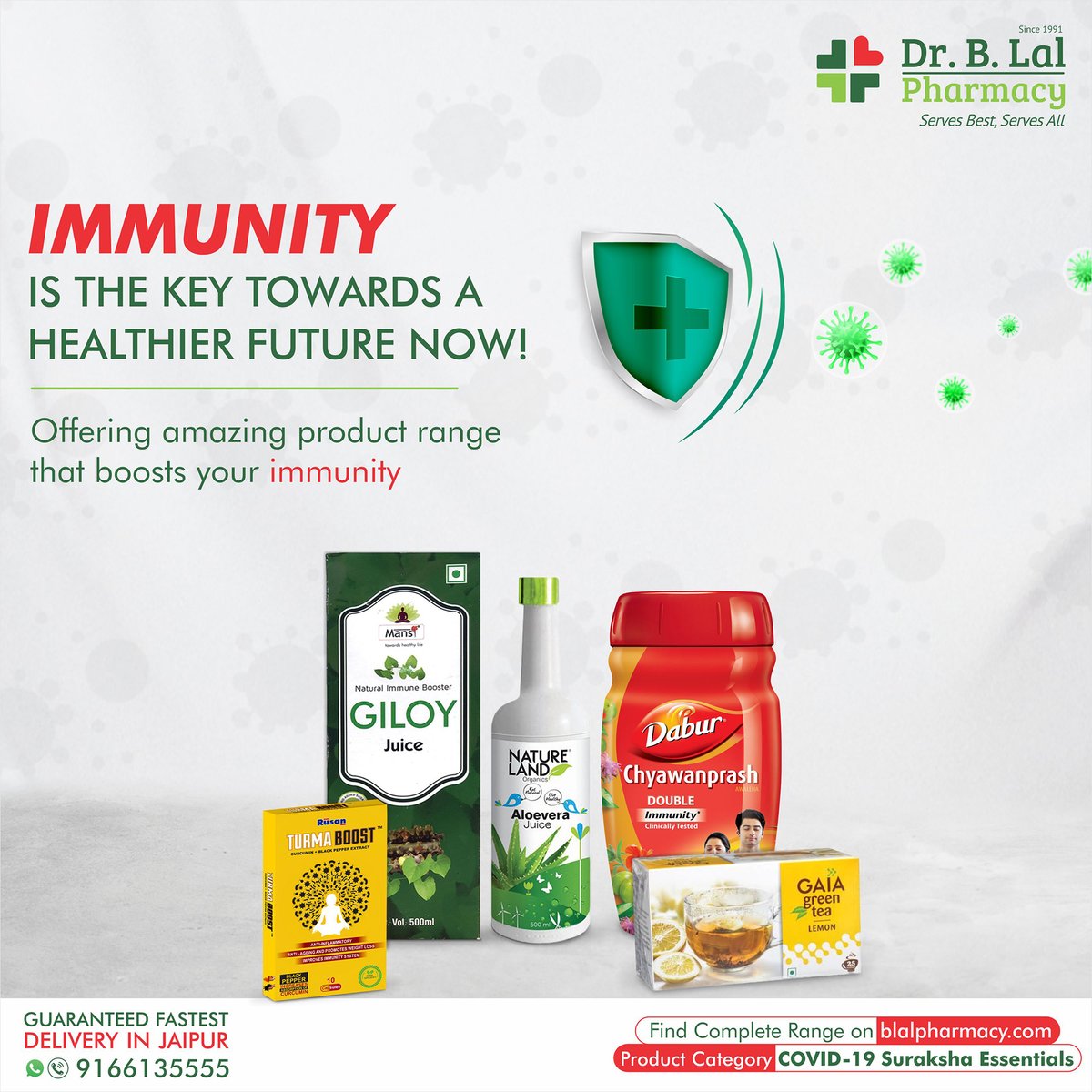 DrBLalPharmacy's tweet photo. Try the best range of Immunity Boosting Products from Jaipur's local Pharmacy Brand, at https://t.co/A1R2rHvQrp 

Call 9166135555

#AtmanirbharBharat #VocalForLocal #GoLocal #GoVocal #Immunity #ImmunityBooster #PMModi #NarendraModi #PMO #PMOIndia #Jaipur #PinkCity #Rajasthan https://t.co/s36r5QLSPy