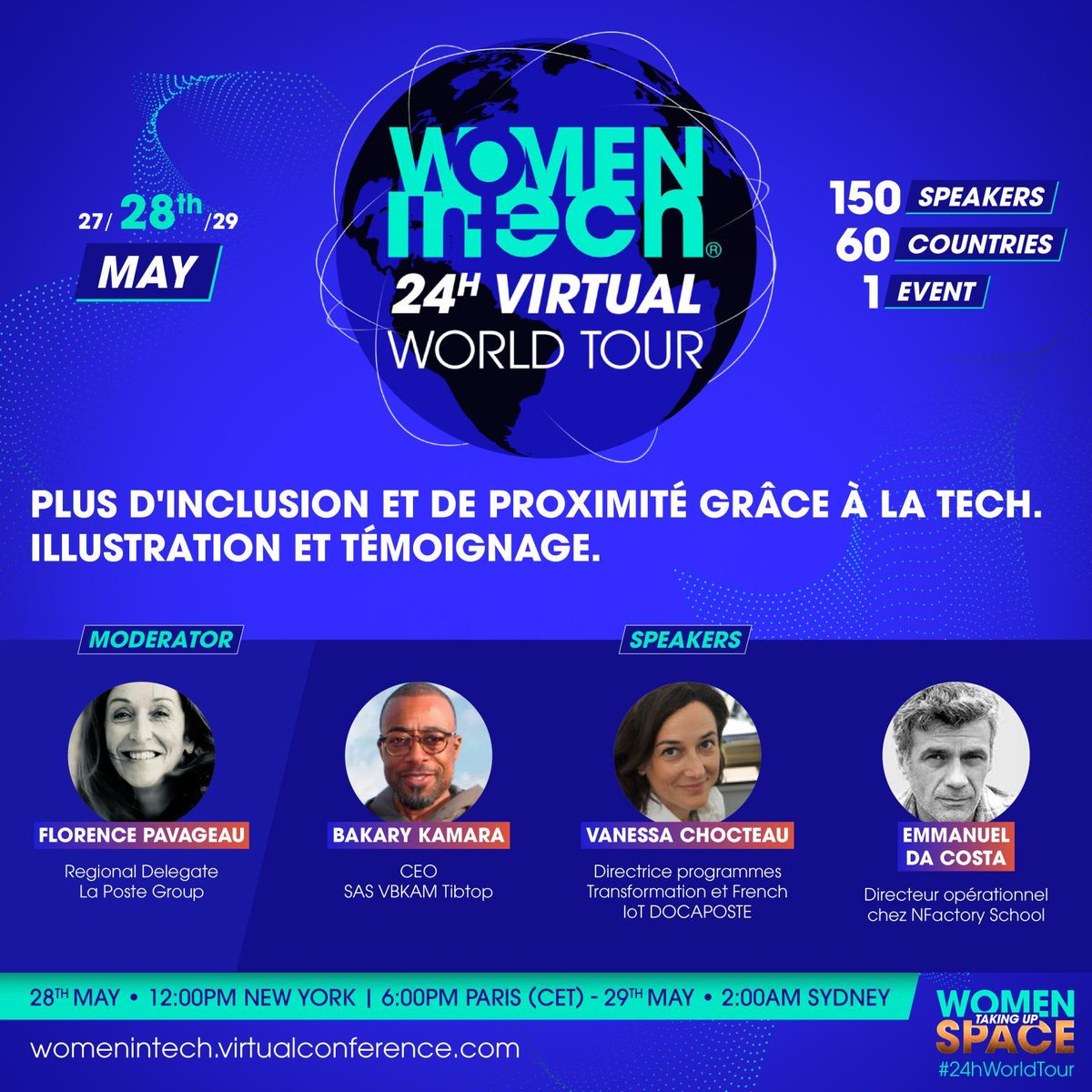 Notre école du numérique <a href="/NormandyFactory/">NFactory School 🚀</a> sur la scène internationale 🌎 Rrendez-vous demain pour la conférence sur le thème de « l’inclusion et la proximité grâce à la Tech » lors de l'événement #WomenInTechVirtualTour <a href="/WomenInTechOrg/">Women in Tech® Global</a> 
Informations ▶️ womenintech.virtualconference.com/#/conferences