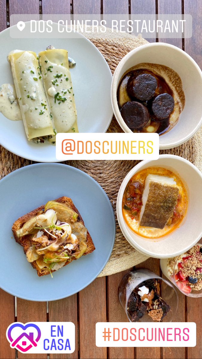 😋Menú en @doscuiners 😋DISFRUTANDO‼️
.
#mataro #gastronomia #Gourmet #foods #foodlovers #foodstyle #bcndelicatessen #comidasana #healthyfood #delicious #gourmetexperience #comidareal #foodie #foodblogger #foodgasm #dinner #barcelonagram #takeaway #fase1 #doscuiners #maresme