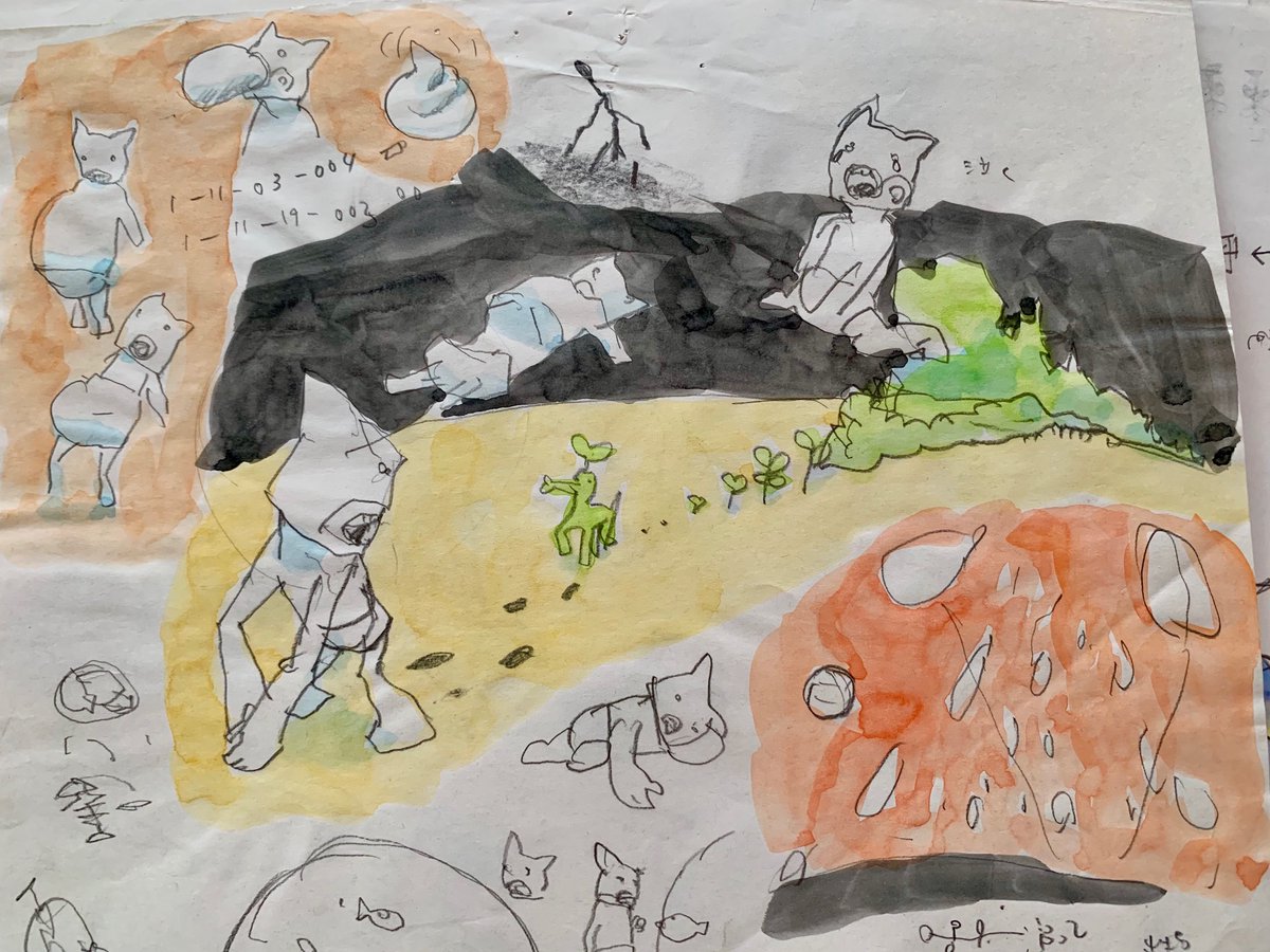 「#WeAreOneGFF 
作ってたのは「ケモノヅメ」の前
2004年 
「ge」|湯浅政明のイラスト