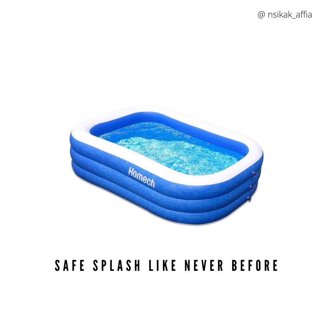 Safe splash. Advertise #PaddlingPools @OneMinuteBriefs  #Creative #Advertising