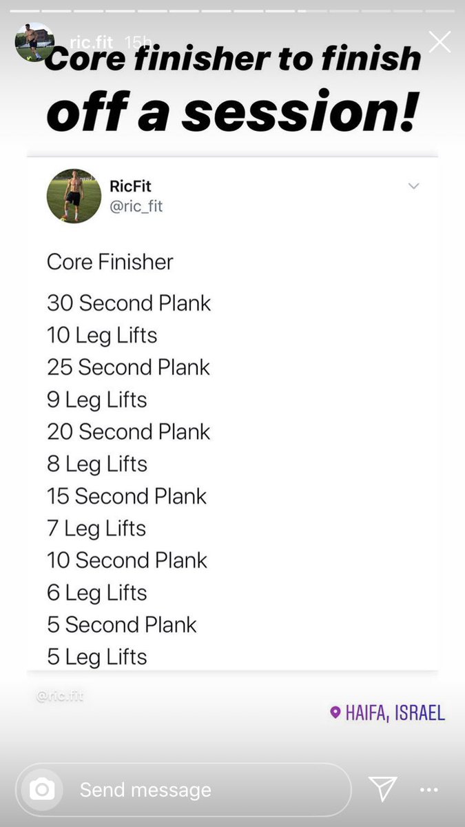 Very good core finisher from <a href="/ric_fit/">RicFit- FIFA Licensed Agent</a> - I tried it this morning, the burn was good 💪🏻
