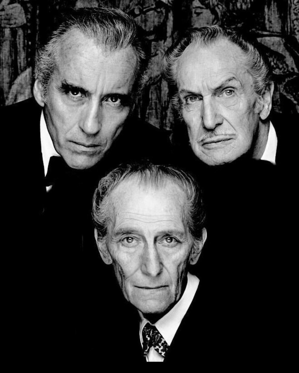 Today is of course the birthday of Christopher Lee and Vincent Price, and Peter Cushing's birthday was yesterday. So let's share some fun facts about these three titans of terror...