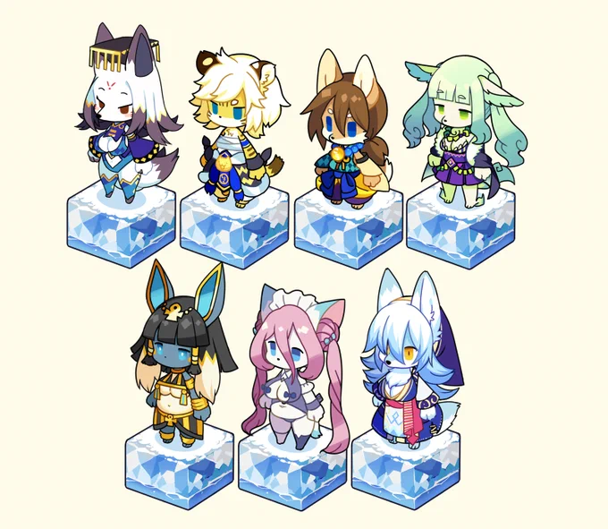1年前のイラスト本に使ったフルボッコヒーローズXのヴィネットキャライラスト 