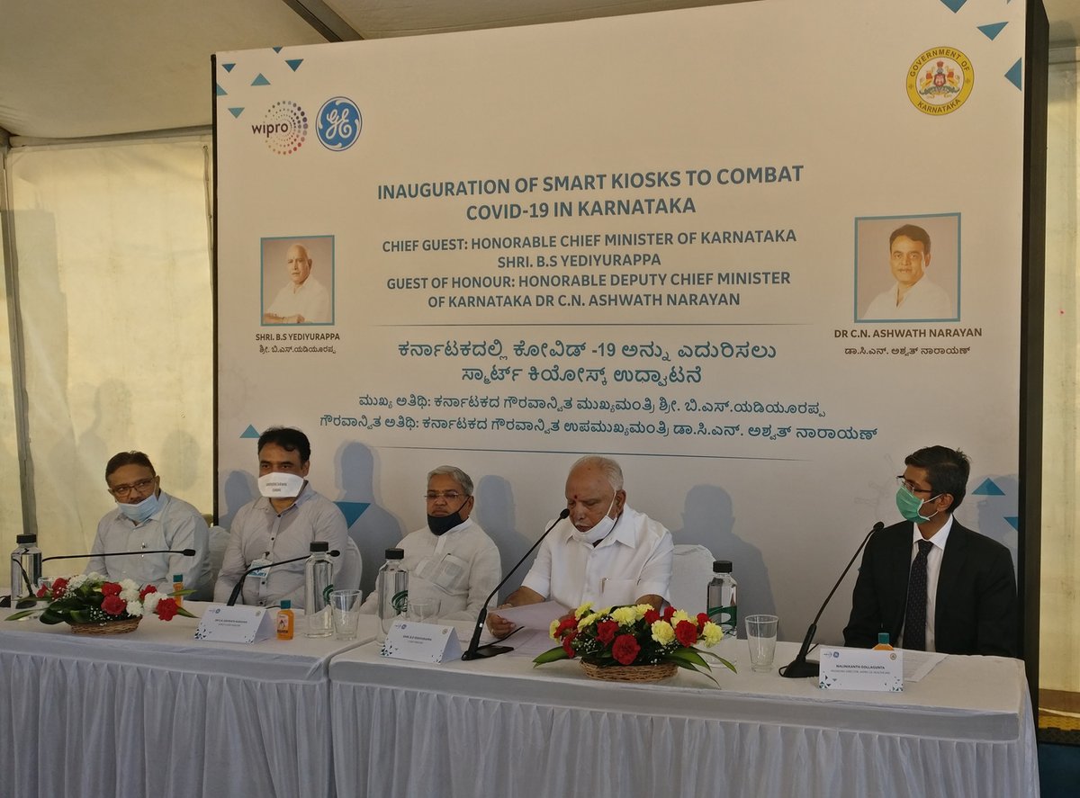GE HealthCare India (@gehealthcarein) on Twitter photo Proud to partner with the Govt. of Karnataka in their fight to curb the spread of COVID-19 and ensuring the safety of the frontline healthcare staff through Wipro GE designed Smart Kiosks for random population-based screening.
<a href="/PMOIndia/">PMO India</a>
 
<a href="/drharshvardhan/">Dr Harsh Vardhan</a>
 
<a href="/MoHFW_INDIA/">Ministry of Health</a> Proud to partner with the Govt. of Karnataka in their fight to curb the spread of COVID-19 and ensuring the safety of the frontline healthcare staff through Wipro GE designed Smart Kiosks for random population-based screening.
<a href="/PMOIndia/">PMO India</a>
 
<a href="/drharshvardhan/">Dr Harsh Vardhan</a>
 
<a href="/MoHFW_INDIA/">Ministry of Health</a>