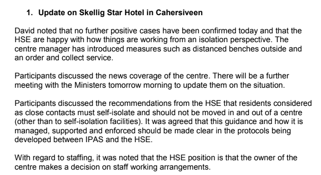 April 29: There have been no new confirmed cases in Cahersiveen and the HSE is happy with how things are working from an "isolation perspective". The growing news coverage was also discussed: