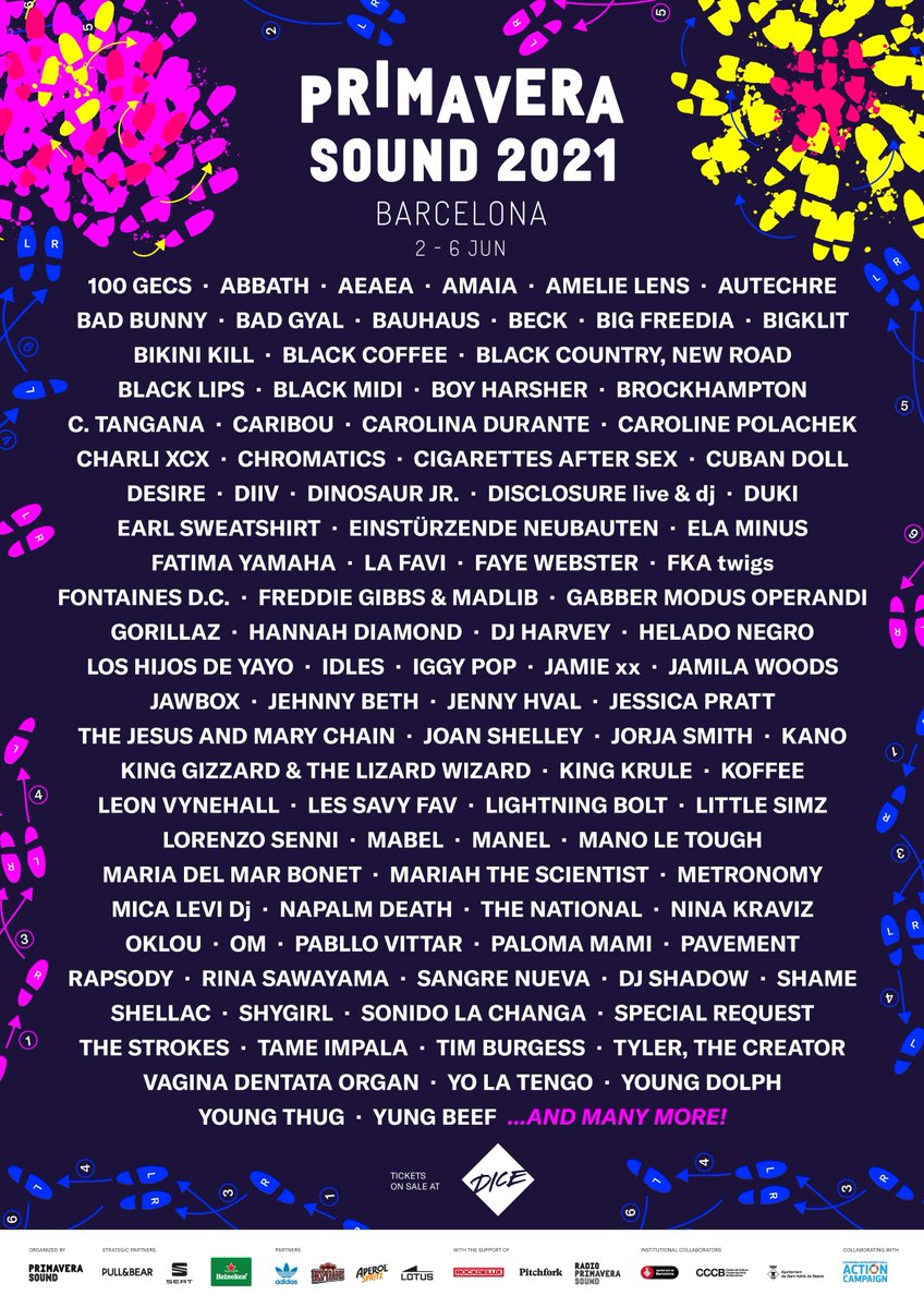 playtusumag's tweet photo. malum sebeplerden bu yıl gerçekleşemeyecek primavera; tame impala, the strokes ve gorillaz'ın başını çektiği 2021 line-up'ını açıkladı. gözler yaşlı... https://t.co/ebahyCZmGJ