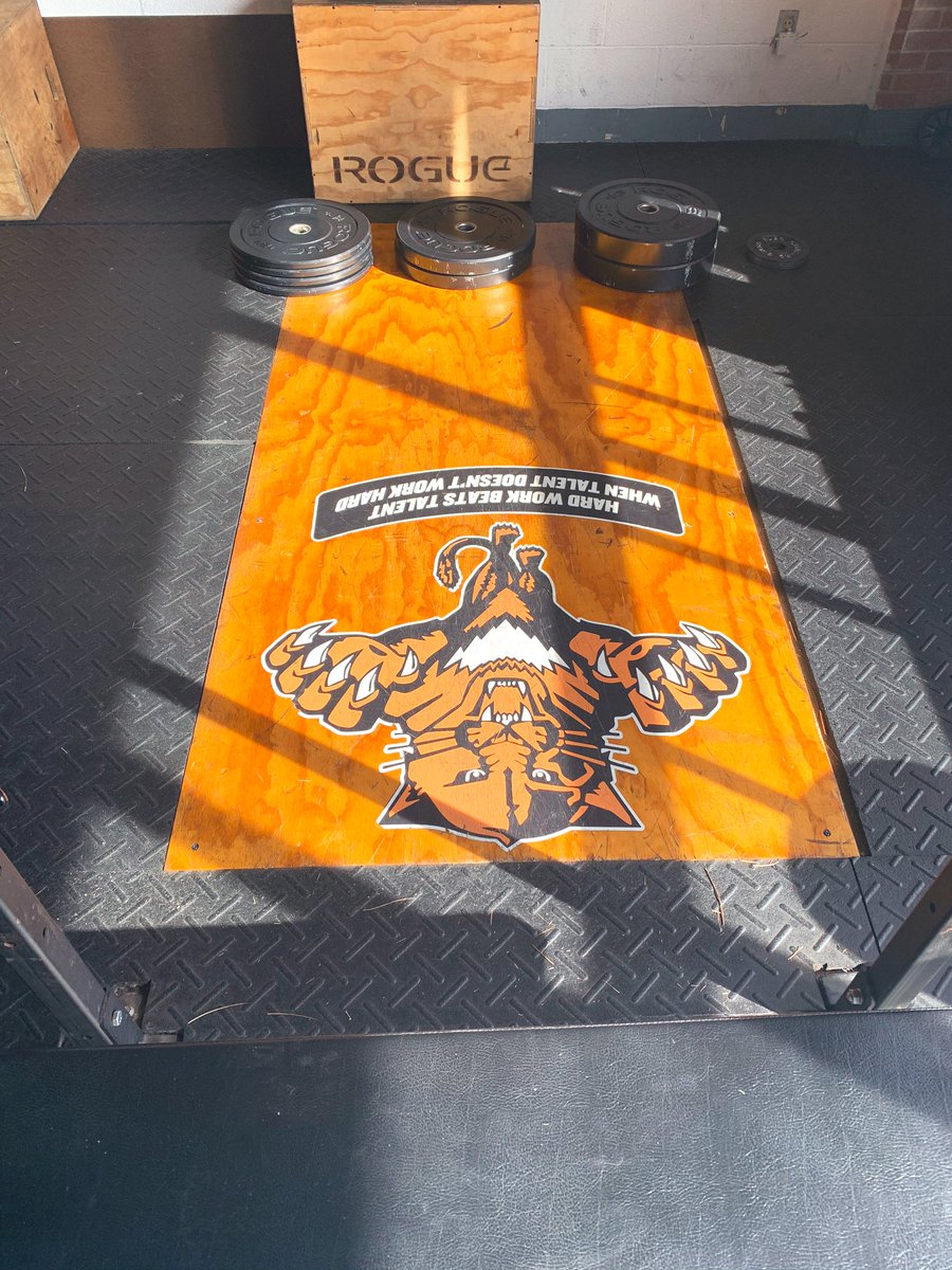 CoachKevinBoard's tweet photo. Prepping our workout stations for our guys return next Monday!
It’s nearly go time!!
#GrindOclock #WorkThirty https://t.co/ssILfAyVNQ