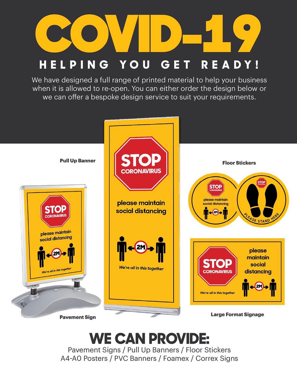 Fantastic gesture by Stephen McAlpine from All 3 Studio, Newry who is donating a contribution from each sale of #COVID19 related products to the <a href="/hospiceSAHS/">Evora Hospice (Formerly Southern Area Hospice)</a>.

𝗩𝗜𝗦𝗜𝗧 𝗙𝗕 𝗣𝗔𝗚𝗘 𝗙𝗢𝗥 𝗠𝗢𝗥𝗘 𝗜𝗡𝗙𝗢:
bit.ly/2ZL49yj

#All3Studio #Signage #SupportLocal #Newry