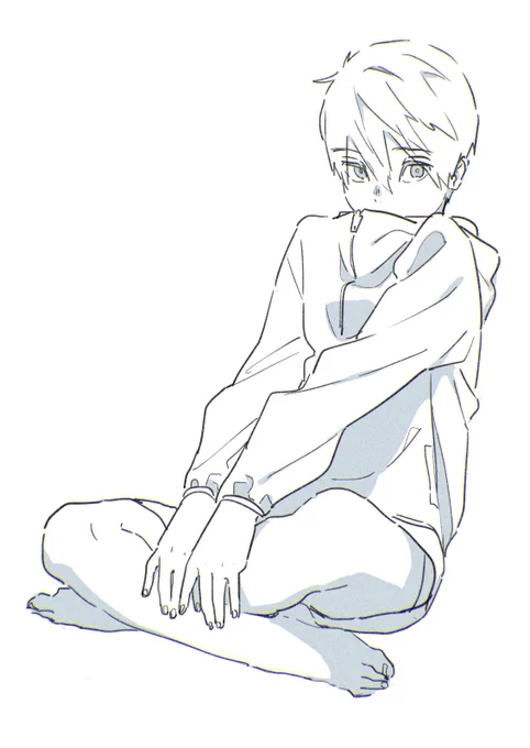 これは作業の合間にちょこちょこ休憩で描いてたはるちゃん
左向きの七瀬遙らぶ 