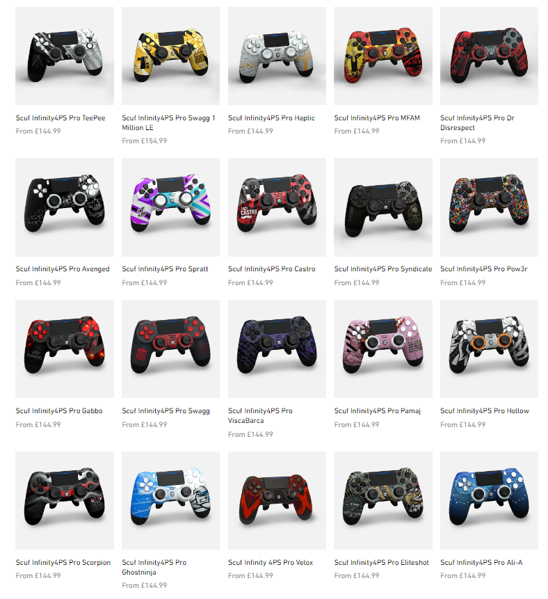 What's the best @ScufGaming PS4 controller design? Gonna cop one for the first time and give it a go!