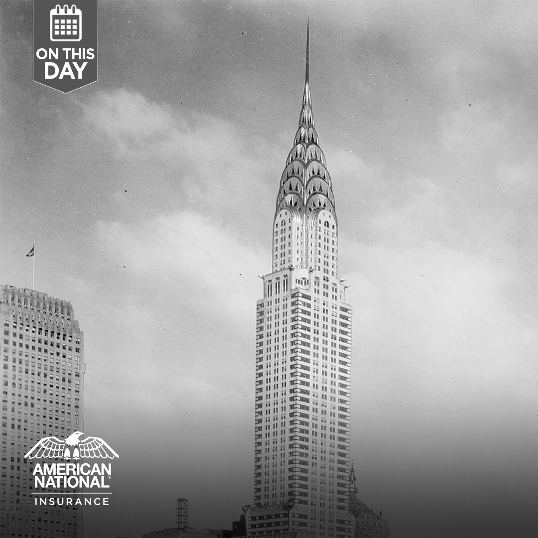JenniferMessing's tweet image. May 27, 1930 The 1,046 foot Chrysler Building, the tallest man-made structure of the time, opens to the public