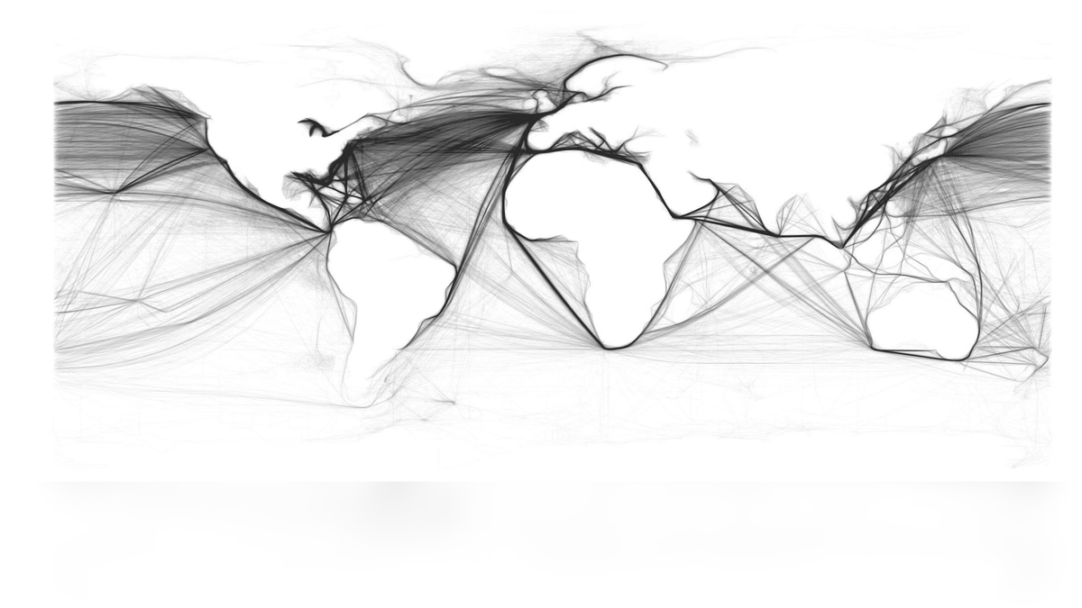 ArtyCharty's tweet photo. This map is drawn entirely from shipping logs from 1945

(Posted by u/jmerlinb to r/DataArt)

 #mapviz #DataIsBeautiful #DataVisualization #maps #DataVisualization #maps #maps https://t.co/dvERwzXL9W