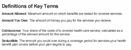 If paying your insurance company deductible is a surprise, you didn't read the BIG PRINT when selecting a plan.That's one reason as an educator, I teach these simple insurance terms to docs/residents across the country.This screen shot is from the patient's EOB.