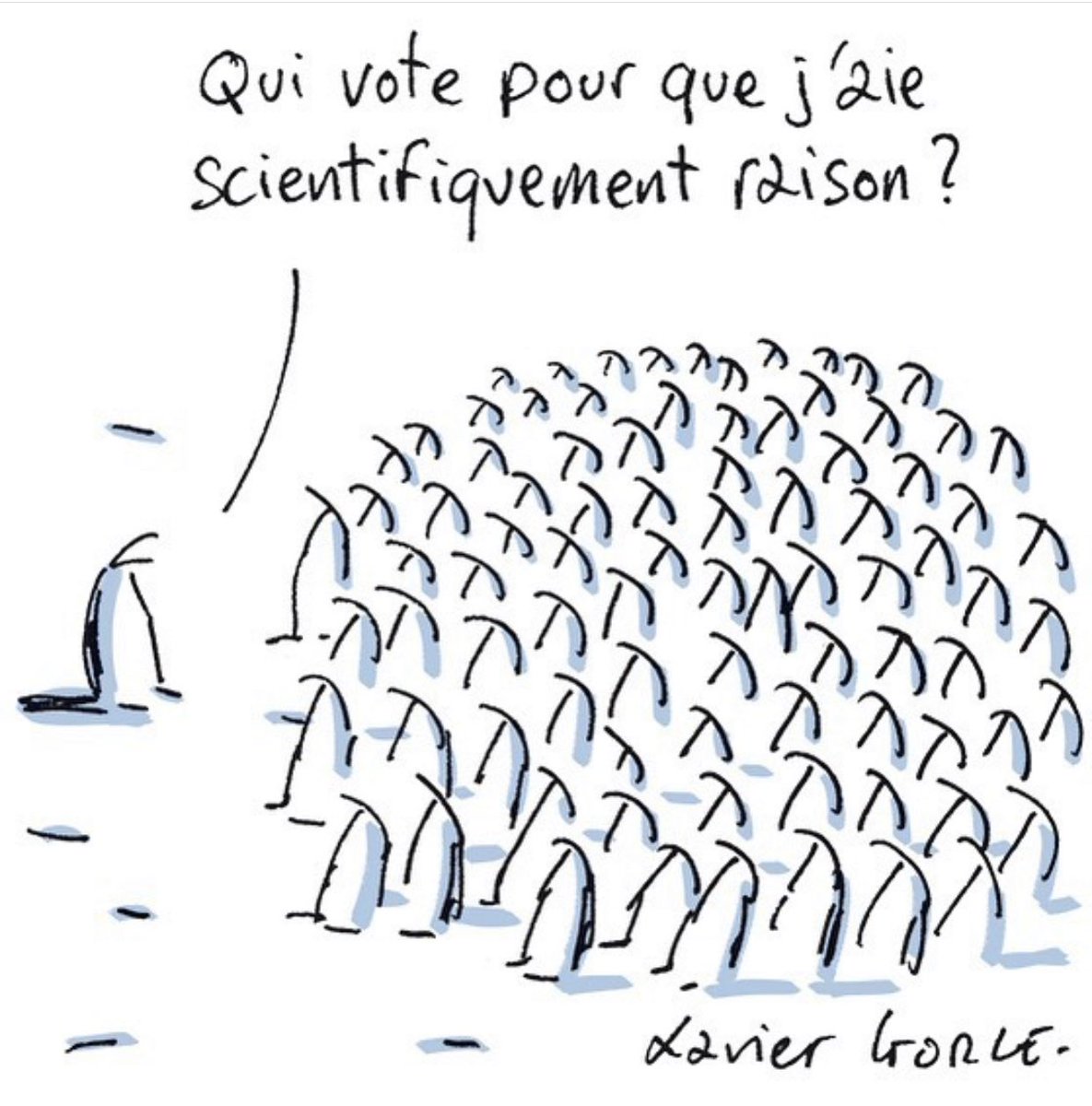 Interview de <a href="/raoult_didier/">Didier Raoult</a> par <a href="/24hPujadas/">24h Pujadas</a> hier soir sur <a href="/LCI/">LCI</a> 

dessin par le génial <a href="/XavierGorce/">Xavier Gorce</a>