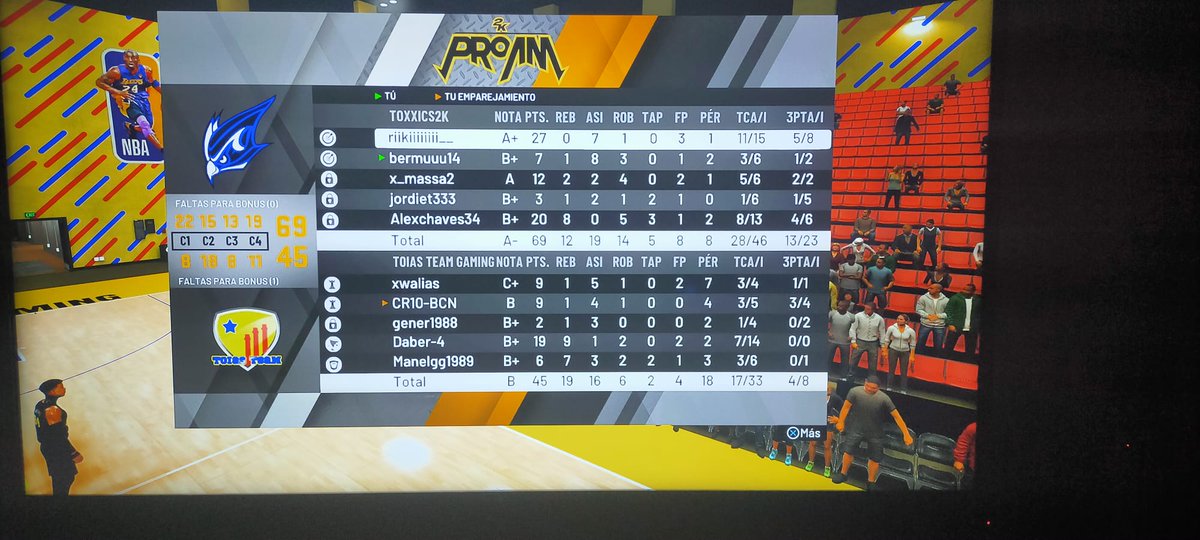 Iniciamos en el mundillo competitivo con una W vs <a href="/2kToiasTeam/">2kToiasTeam</a>, buen partido chavales!