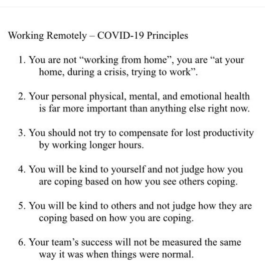 Angela Bartley (@bartleyangela) on Twitter photo Really liked these principles! Apparently it’s from the Canadian Govt and sent to it’s employees.Linking it to your tweet <a href="/anna_babic/">Anna Babic</a> <a href="/LiluWheeler/">Lilu (pronounced 'Lee-Lou')</a> #WFH Really liked these principles! Apparently it’s from the Canadian Govt and sent to it’s employees.Linking it to your tweet <a href="/anna_babic/">Anna Babic</a> <a href="/LiluWheeler/">Lilu (pronounced 'Lee-Lou')</a> #WFH