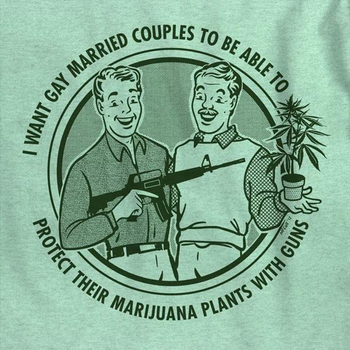 OK this is my new fave image. Found it on @MarieLandryCEO's blog. Anyone who wants to send me a gift: THIS T-SHIRT. #stonerfam #marriageequality #gunsgunsguns @_jena4n @Hippie_of_Love @_IAmCannabis