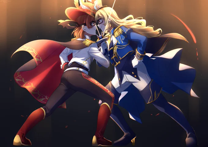 Commissioned by @SeanyMac23 
?Aijou Karen , ?? Saijou Claudine

Thank you so much ??

#PCakeCommish 