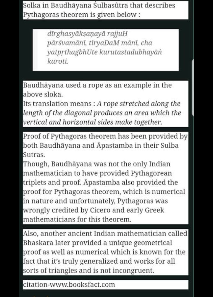 Baudhayana in his Sulba Sutra gave Pythagoras theorem even b4 Pythagoras was born