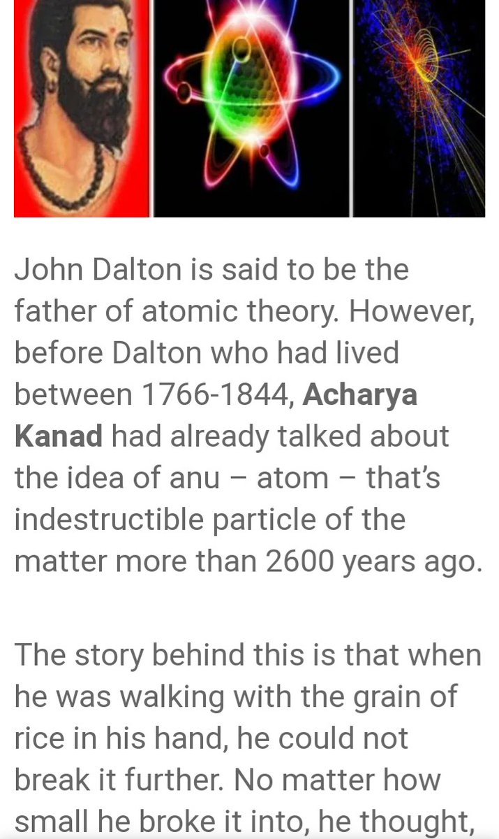 Another rock era ignorant man described abt atom... Even b4 John Dalton... Howwwwwwwww