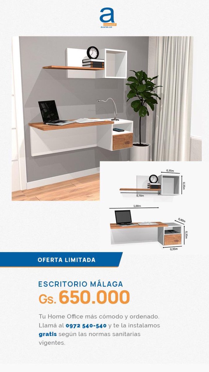 PROMO! Escritorio Málaga! No te quedes sin el tuyo 🙌🏽