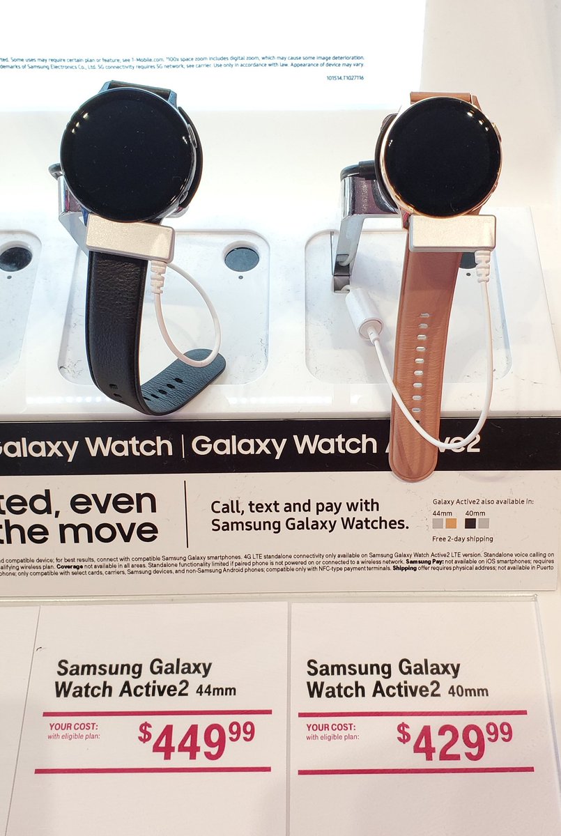 The Samsung Galaxy Watch Active 2 DOES pair and work with the iPhone. I just tested it, so now everyone I know will know 😁
Tomorrow is the last day for our BOGO specials on the Samsung Watch!! #TruckTeamLife #ILoveMyJob #MyJobIsBetterThanYours #TMobileRocks #BeYou #RuleYourDay https://t.co/zA8usrsAot
