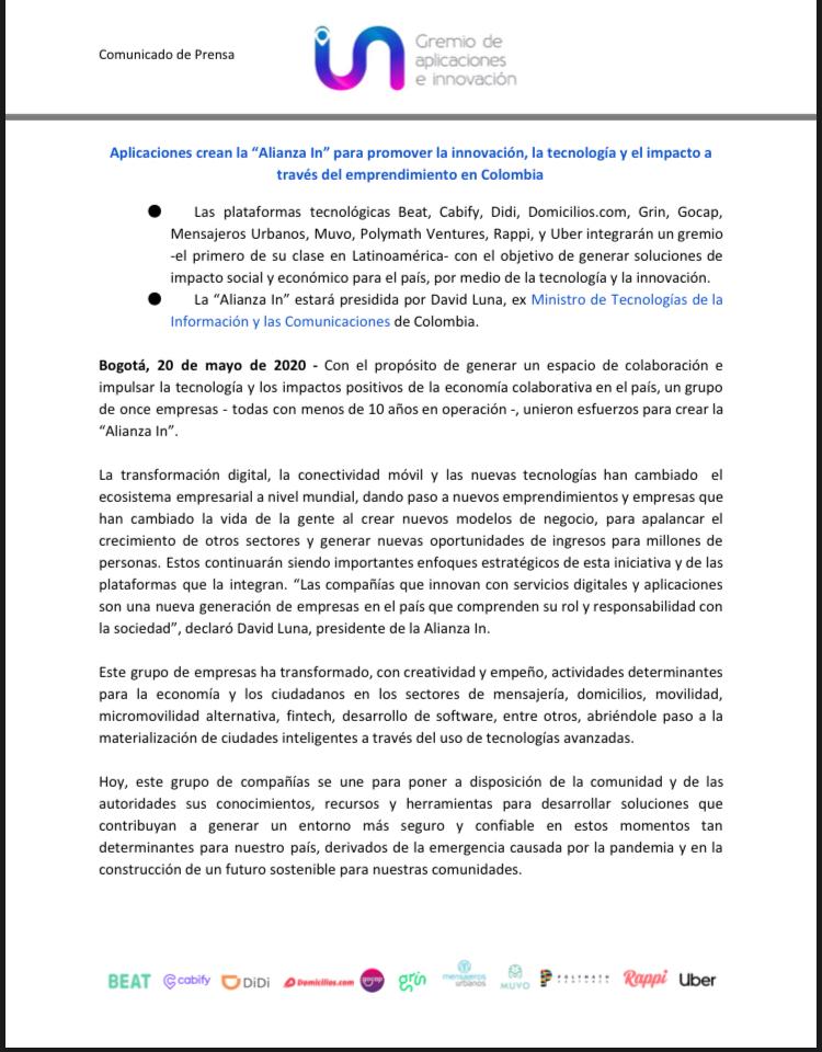 Alianza In Colombia tweet media