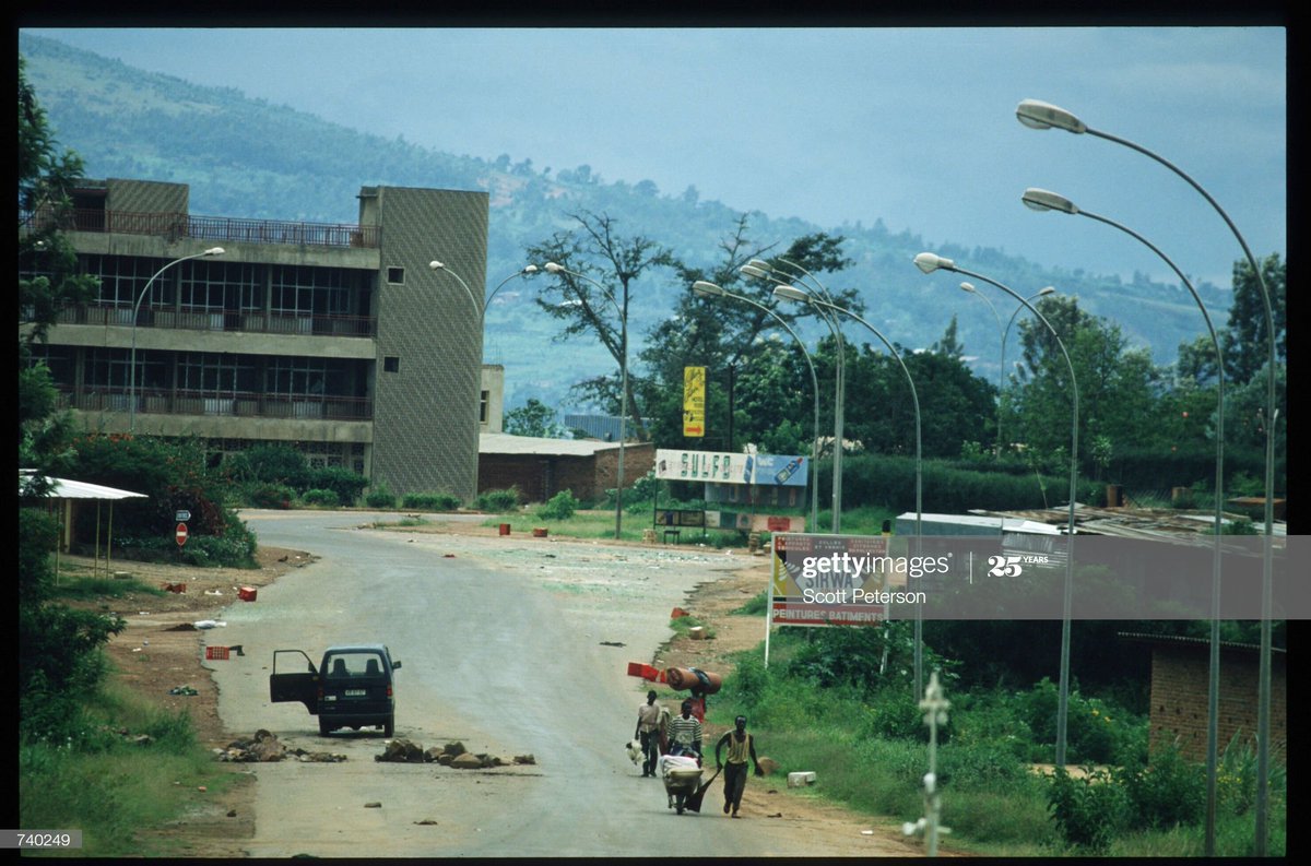 The view from Kisimenti towards Chez Lando 26 years ago yesterday, 26 May 1994. Tuvuye kure.

And yet there are still people who think they have the right to decide what label Rwanda is allowed to give to its own experience?
#Kwibuka26