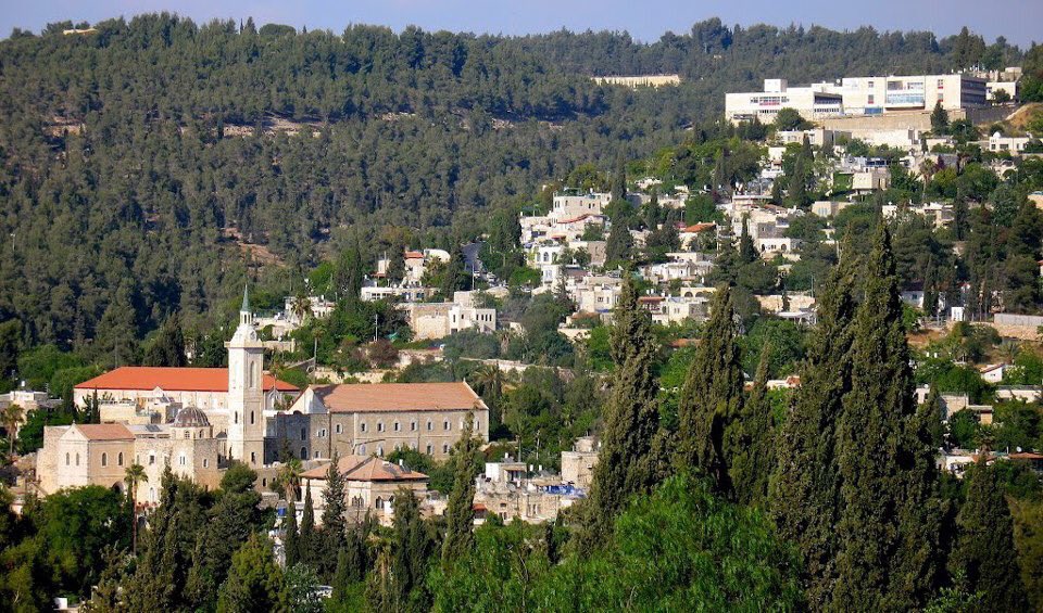 Ain Karem عين كارم is a town in the southwest of Jerusalem, traditions tell that St.John the Baptist was born in it. It had a population of 670 Christians in 1945 & all were expelled to Jordan by zionists. Due to their importance,churches were not destroyed, now used by tourists.