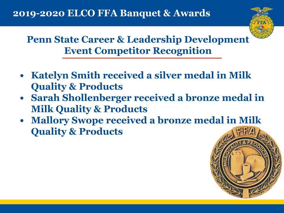 ELCO FFA tweet media