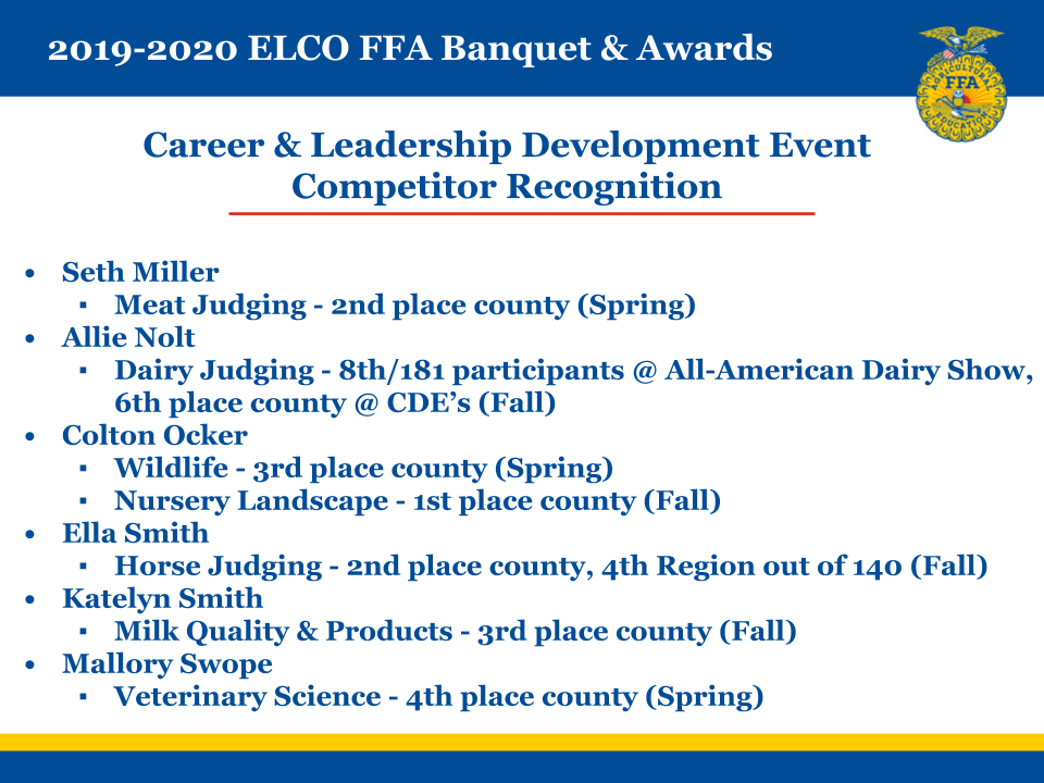 ELCO FFA tweet media