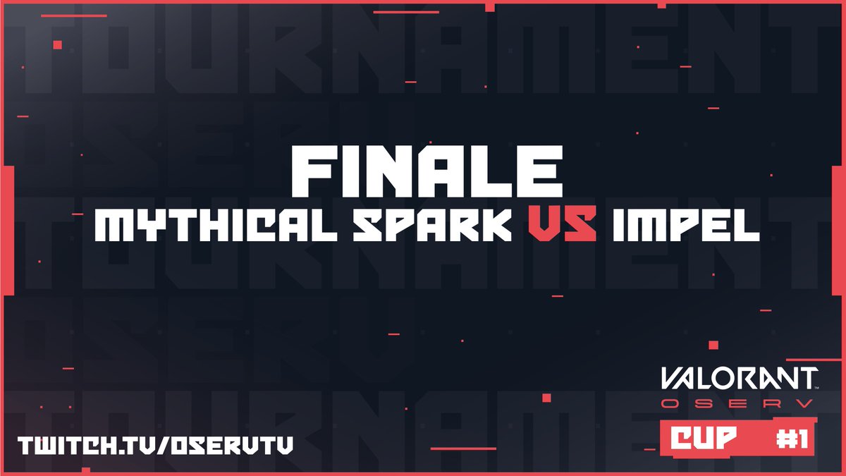 OservEsport's tweet photo. C'est l'heure de la #finale #OservVALORANTCup !
@MythicalSpark VS impeL

https://t.co/jxA67qjli3 https://t.co/VjcjmXWW3c