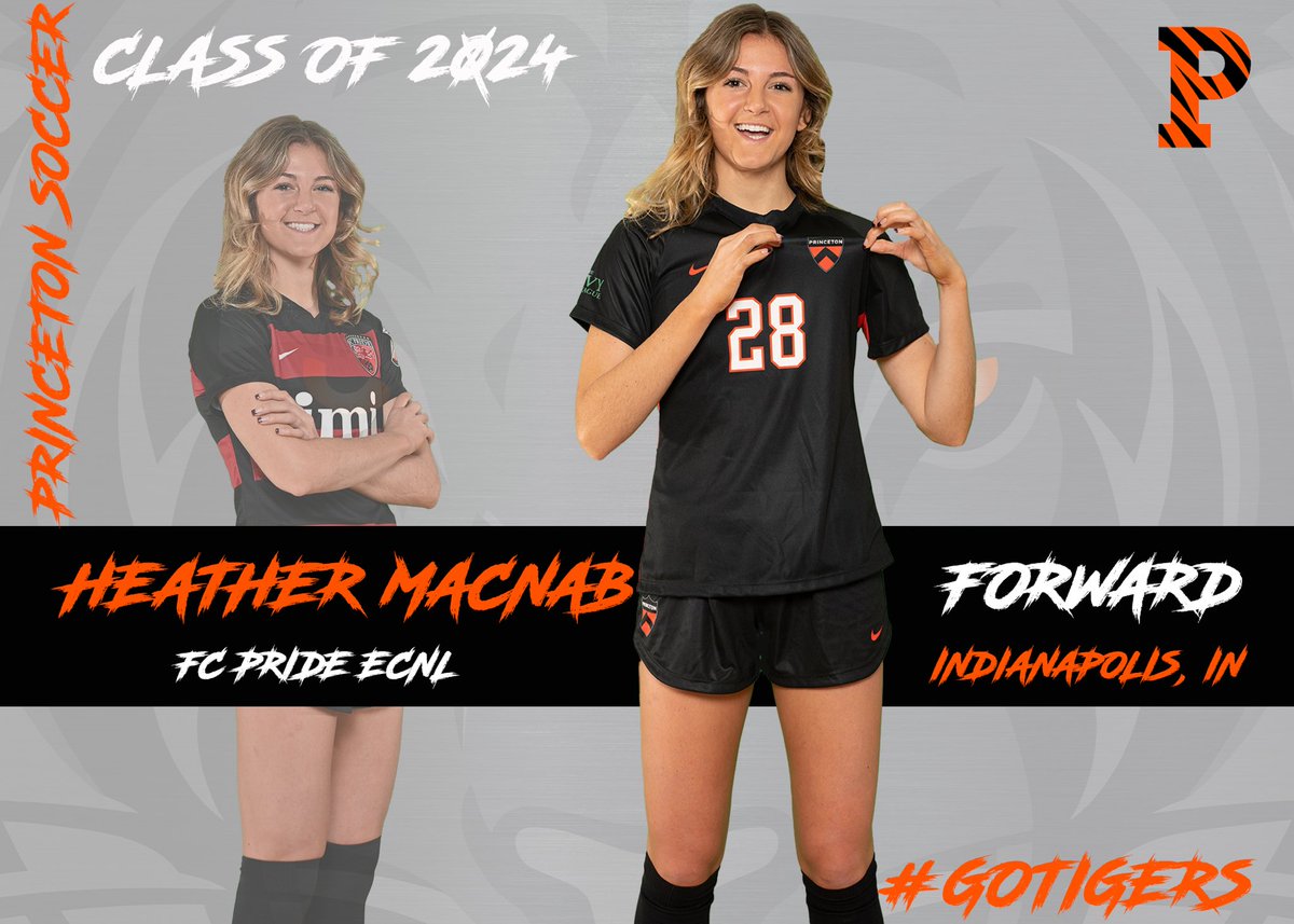 PrincetonWSoc's tweet photo. From Indianapolis, IN and @FCPRIDESOCCER forward @ochobean Heather was selected as the #17 player in the Great Lakes Region by @topdrawersoccer #GoTigers #Tigers2024 #AnotherChapterBegins https://t.co/MKRCrKQIs8