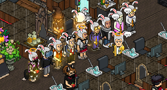 Interpol_Habbo's tweet photo. Bunny dance party in base! 🐇 🥳Happy birthday to our dear founder, zooleisk2!! 🥳🎉🐇
#Habbo #InterpolHabbo #INTHabbo #Interpol #Habbojob #Habboagency #Happybirthday @zooleisk https://t.co/EV3YNAJ3Hy