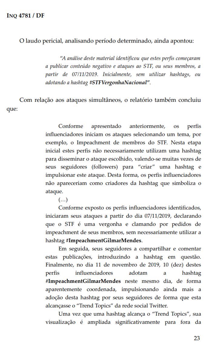 anapaulahenkel's tweet photo. Segundo Alexandre de Moraes, chamar o STF de “vergonha nacional” e pedir impeachment de ministro daquela “corte” agora é crime. Portanto, não tuítem #STFVergonhaNacional! Eles não gostam da tag #STFVergonhaNacional. Avisem seus familiares para não tuitarem #STFVergonhaNacional.👍 https://t.co/aR6ubddZwA