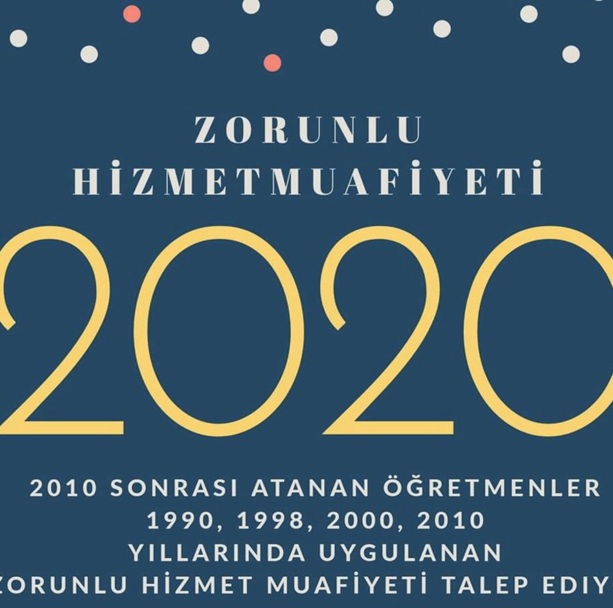 Zorunlu hizmete muafiyet bekliyoruz lütfen sesimizi duyun 🙏🏻<a href="/ziyaselcuk/">Ziya Selçuk</a> <a href="/tcmeb/">Millî Eğitim Bakanlığı</a> <a href="/RTErdogan/">Recep Tayyip Erdoğan</a> <a href="/tcmeb/">Millî Eğitim Bakanlığı</a> <a href="/mebpgm/">Personel Genel Müdürlüğü</a> @hmzaydg <a href="/_aliyalcin_/">Ali YALÇIN</a> <a href="/TalipGeylan06/">Talip Geylan</a>