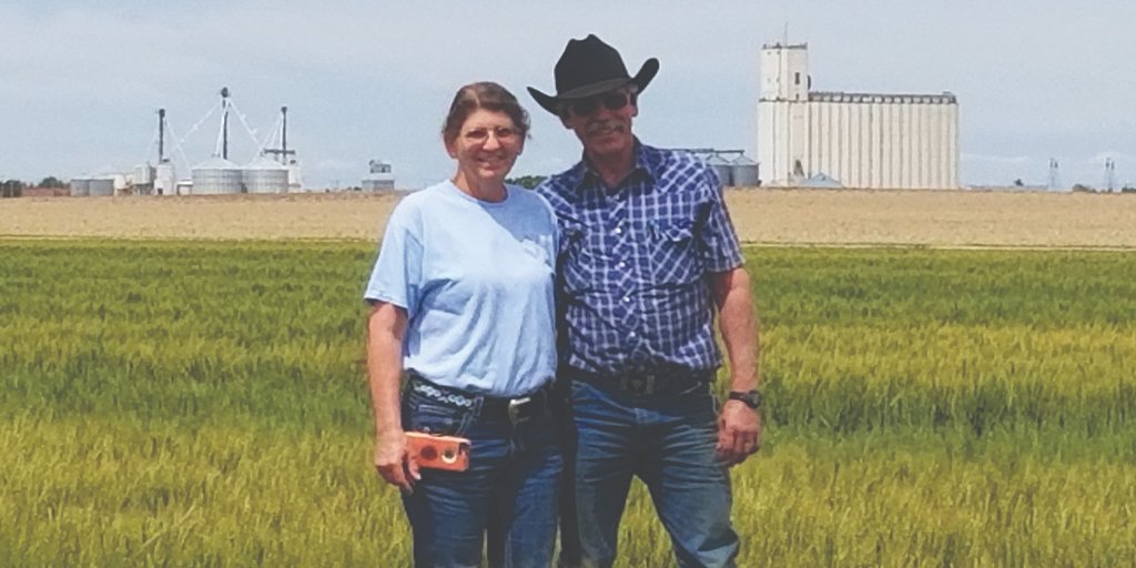Fantastic visit today with Steve and Kathleen Arnold of Johnson, KS.  Farmers like you will help us create the best #farmaccounting solution. #farmdata #kansasfarmer
