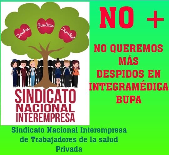 La multinacional <a href="/BupaChile/">Bupa Chile</a> ha despedido en <a href="/integramedica/">IntegraMédica</a> a 200 de sus trabajadores. Son una #PYME ? 
#CuidarAQuienTeCuida 
#MenosAplausosMasRecursos
