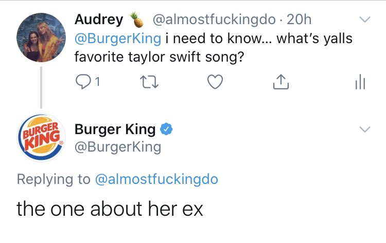 HUSK3RGAM3R's tweet photo. #BurgerKingIsOverParty are you swifties really trying to cancel fucking burger king? https://t.co/OoCyQMnyVH