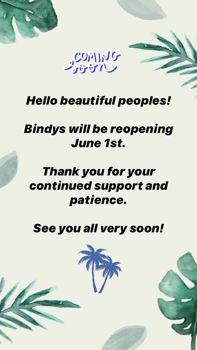 Reopening June 1st! 🌴🌴🌴 #meetmeattheforks