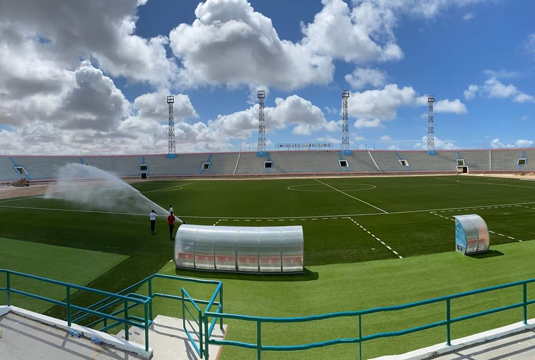 ShacbaanMedia's tweet photo. Dhismihii Mogadishu Stadium oo Marayo Gabogabo.
#Muqdishostadium https://t.co/DLnI09GtQG
