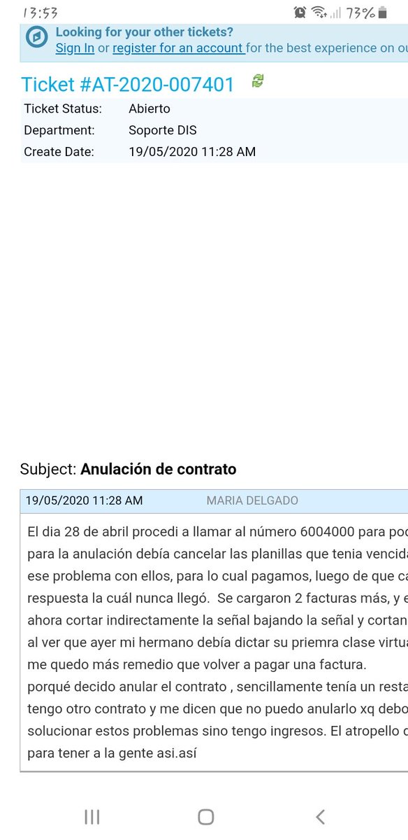 Vanne8810's tweet photo. @GrupoTVCableEC @Arcotel_ec @DEFENSORIAEC @Lenin @elcomerciocom @EcuavisaInforma @LaMareaec He puesto mi denuncia.  Solo espero que me den solución,  ya se viene otra planilla más y nada que me anulan el servicio! https://t.co/OFZTfpX32Q
