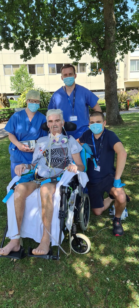 FromPhysio's tweet photo. Finally got to take our ITU patients out for a much needed escape from the unit today. Josey got to see his family for the first time in weeks and we get to enjoy how happy they all were.Josey is also a lifelong fan and ST holder at @ChelseaFC, give us a RT lads 😁 #RehabLegend https://t.co/VRCPN9mkZ8