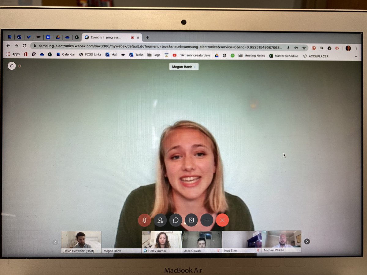 fcsd_FHS_APs's tweet image. Congratulations to seniors Megan Barth, Jack Cowan &amp;amp; Haley Durbin who presented for the @Samsung Solve for Tomorrow competition today. While they were supposed to be in NYC, this was the next best thing and meant we all got to watch them do a great job, along with @etterk32 !!