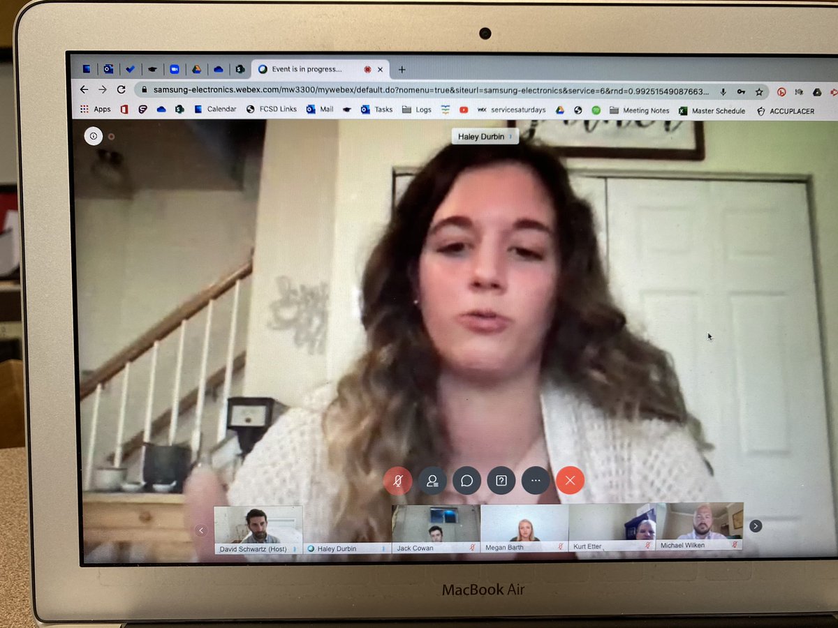 fcsd_FHS_APs's tweet image. Congratulations to seniors Megan Barth, Jack Cowan &amp;amp; Haley Durbin who presented for the @Samsung Solve for Tomorrow competition today. While they were supposed to be in NYC, this was the next best thing and meant we all got to watch them do a great job, along with @etterk32 !!