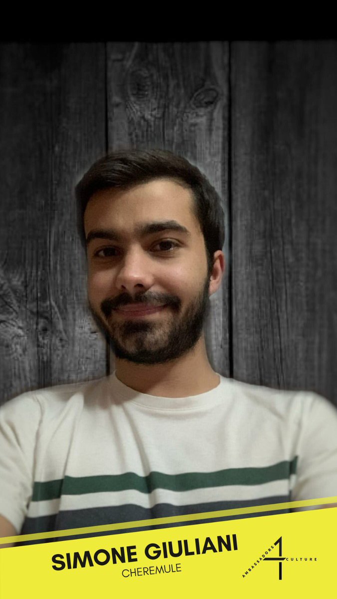 Ambassadors4cu1's tweet photo. 📣 I nostri Ambassadors! 
Oggi vi presentiamo Simone Giuliani - Cheremule, laurea in Scienze comunicazione #Uniss
Le sue competenze messe in campo per il progetto sono la gestione comunicazione, gestione delle pagine #social e creazione di contenuti multimediali. https://t.co/kRQAJSnNbJ