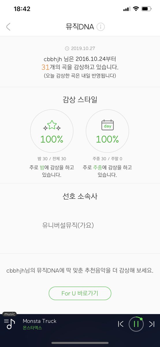 If you get something like this it’s because you only started streaming yesterday which is normal. I started the day before to make sure I can read my DNA. If this does not update at 6PM KST I can help you try to verify your streams are being counted