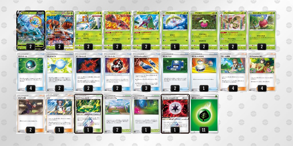 Elecandy 草軸ウルトラビーストデッキ 使ってて頭使うから 凄く楽しい ブルー型だから 基本はアマージョとマッシブーンは出さず ここぞというタイミングで出す このさじ加減が めちゃサイコー デッキコード Ysyyps Q0fqu1 Exxpyp ポケモン